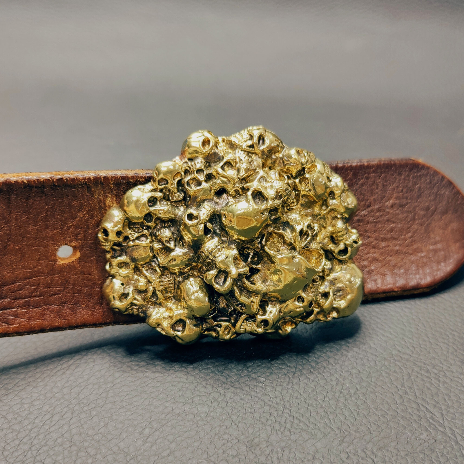 Unique Metal Brass Skull Buckle,Gothic Skull Belt Buckle,For 3.8 cm wide belts.