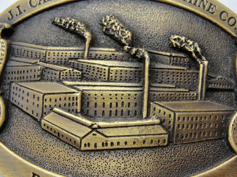 Vintage Belt Buckle J.J. Case Threshing Machine Racine Wisconsin USA Ltd Edition