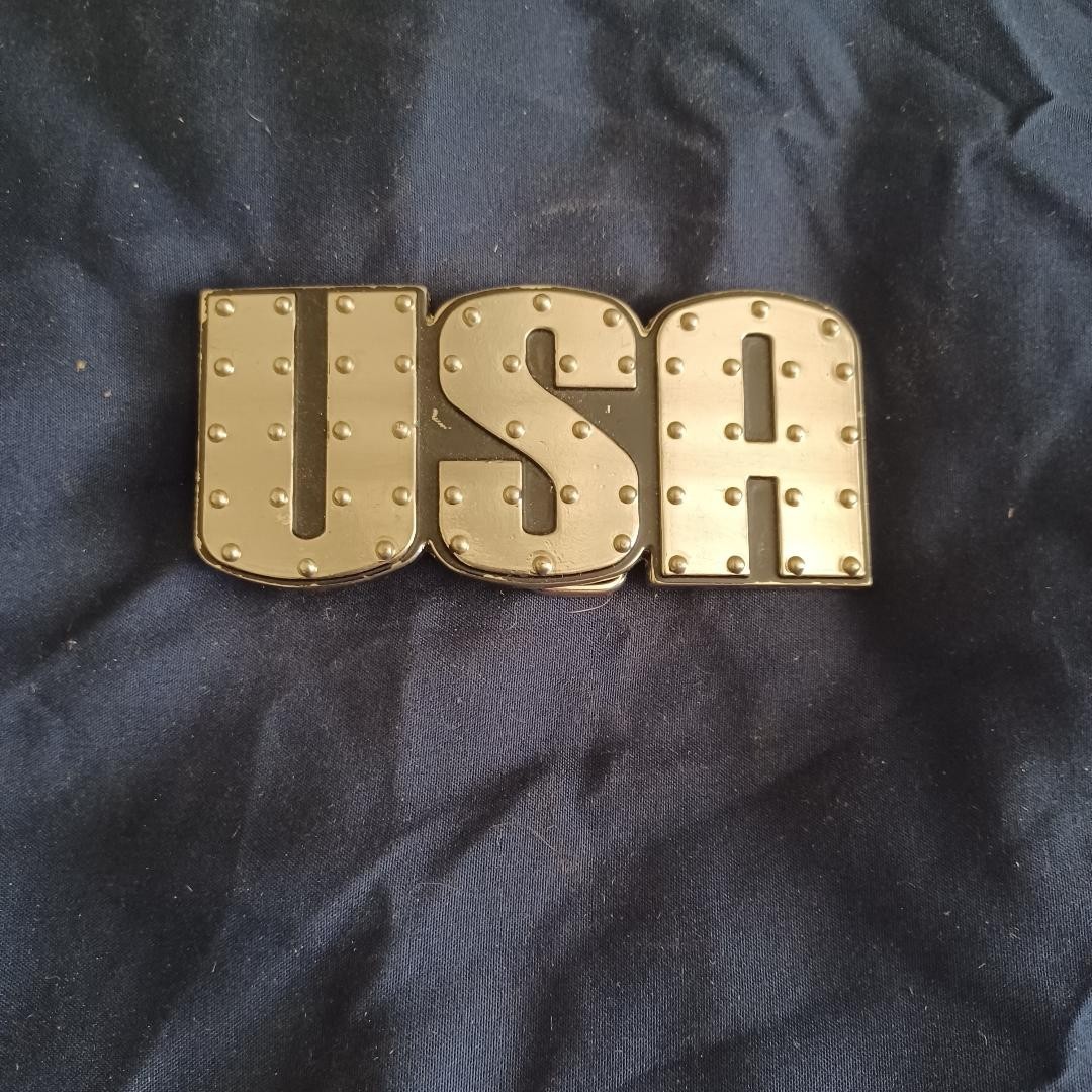 1 3/4&Prime; Tall X 3 3/4&Prime; Wide Chrome #6692 America Collectible USA Belt Buckle