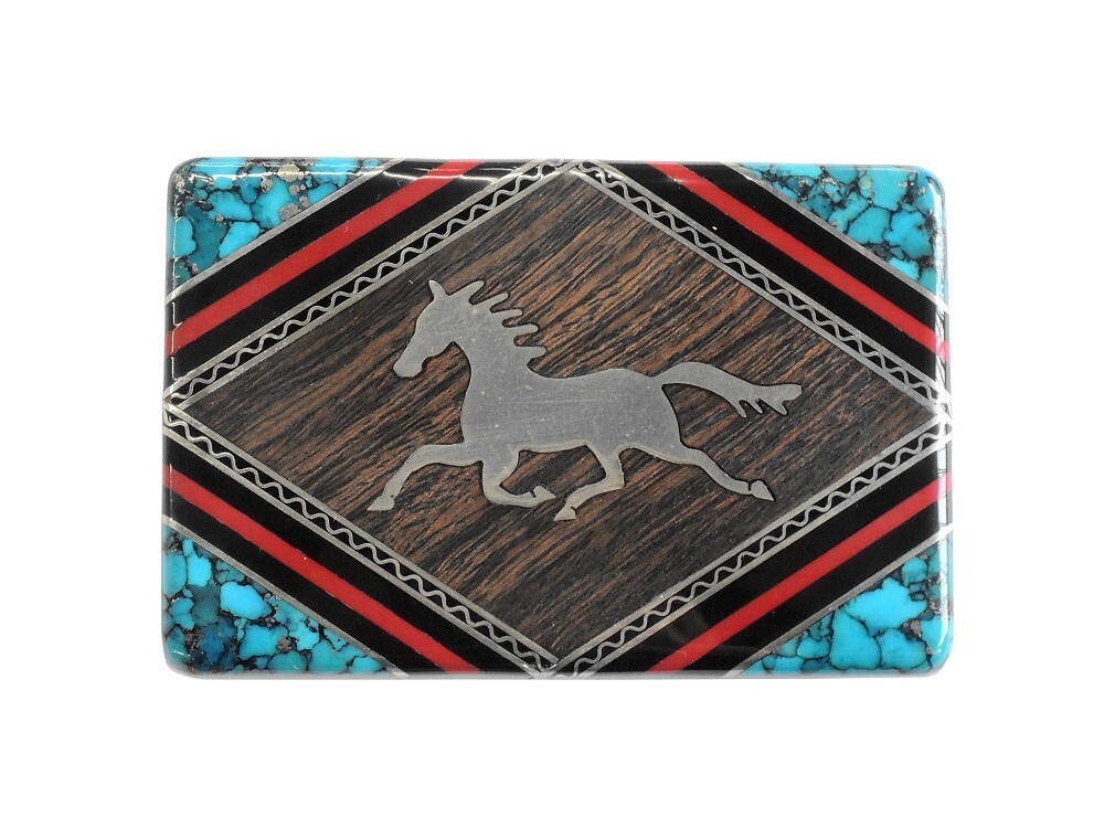 Buck Knives Yellow Horse Belt Buckle 17041 Rare New