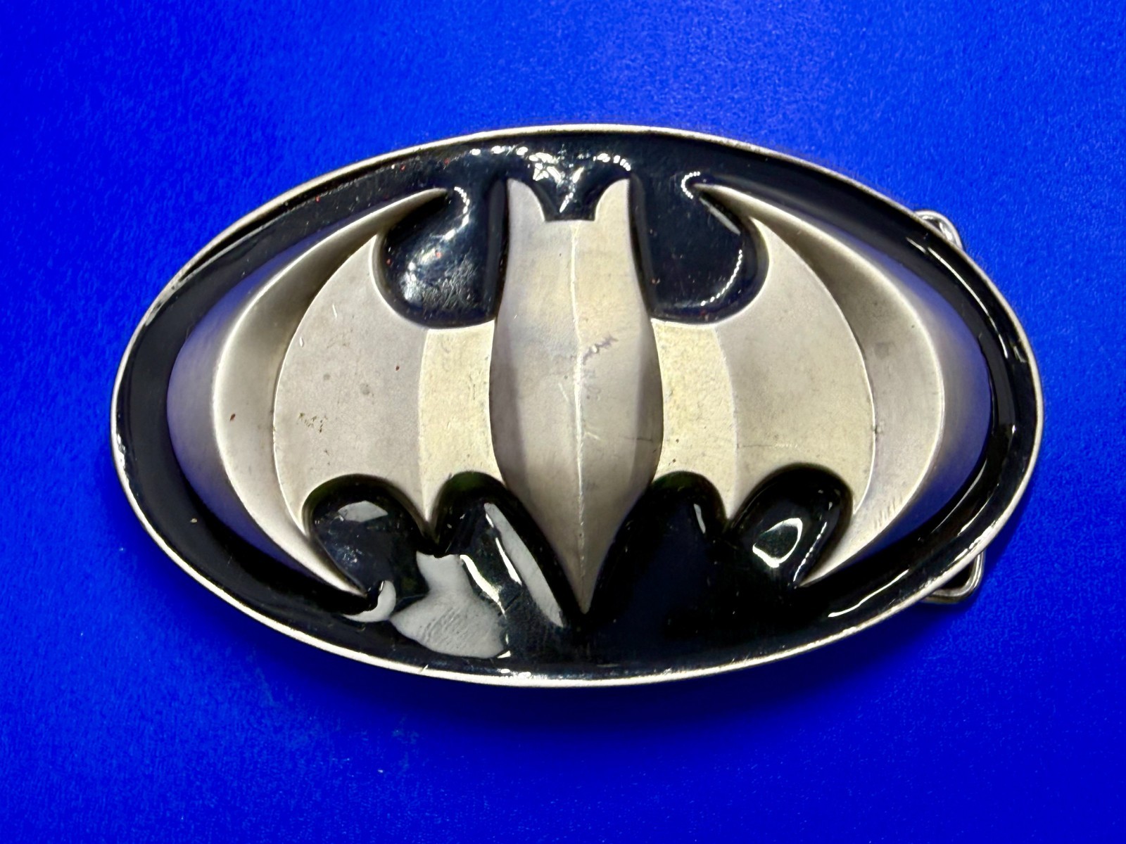Batman Dc Comics Superhero S07 Black & Grey Raised 3D GTO Oval Belt Buckle