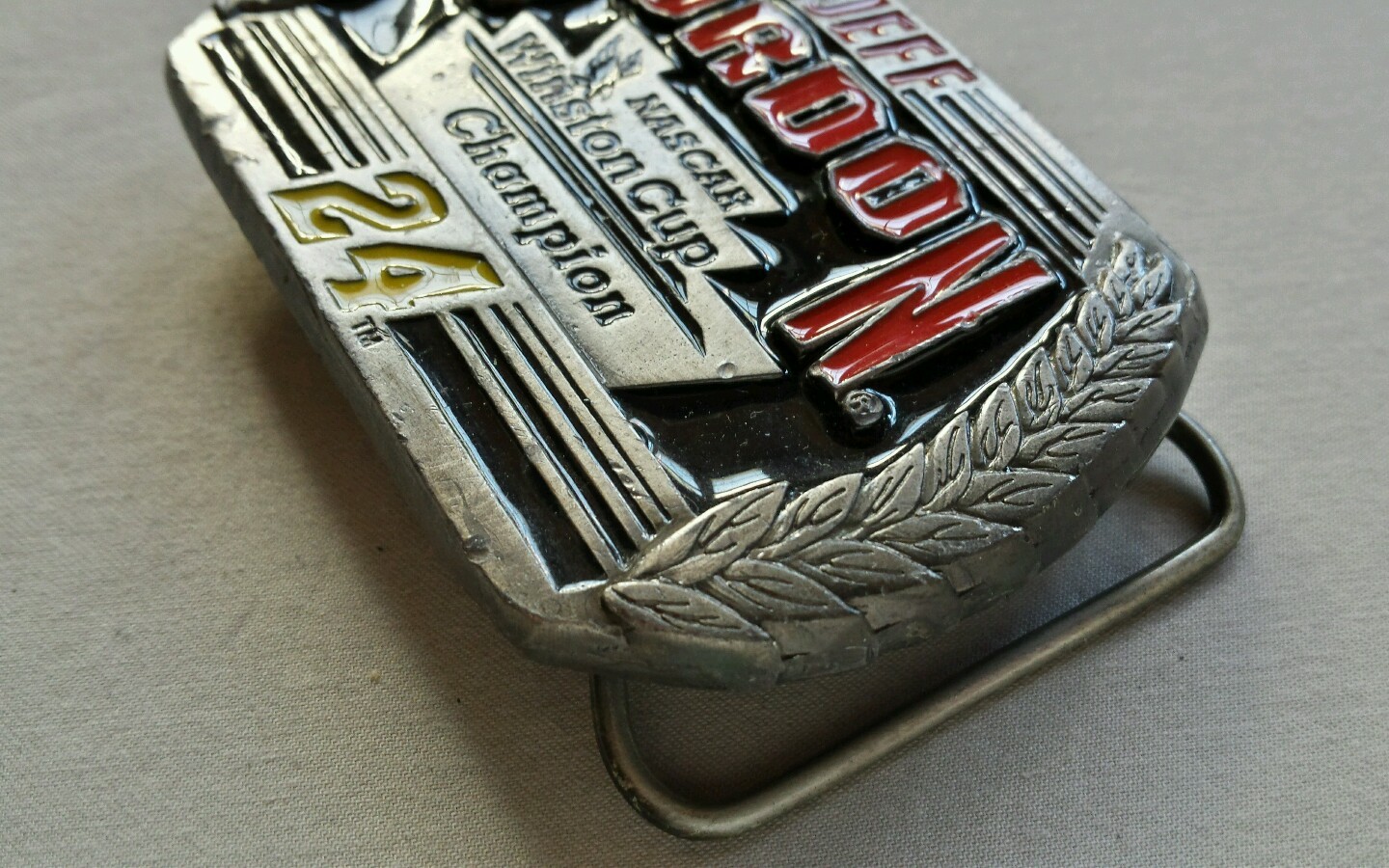 JEFF GORDON NASCAR WINSTON CUP CHAMPION #24 NASCAR SPECIAL EDITION BELT BUCKLE