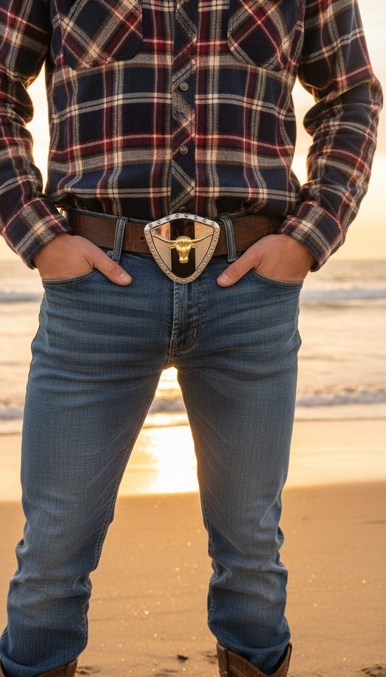 Men Women Silver Metal Western Belt Buckle Texas Lone Horn Cow Bling Gold Bull