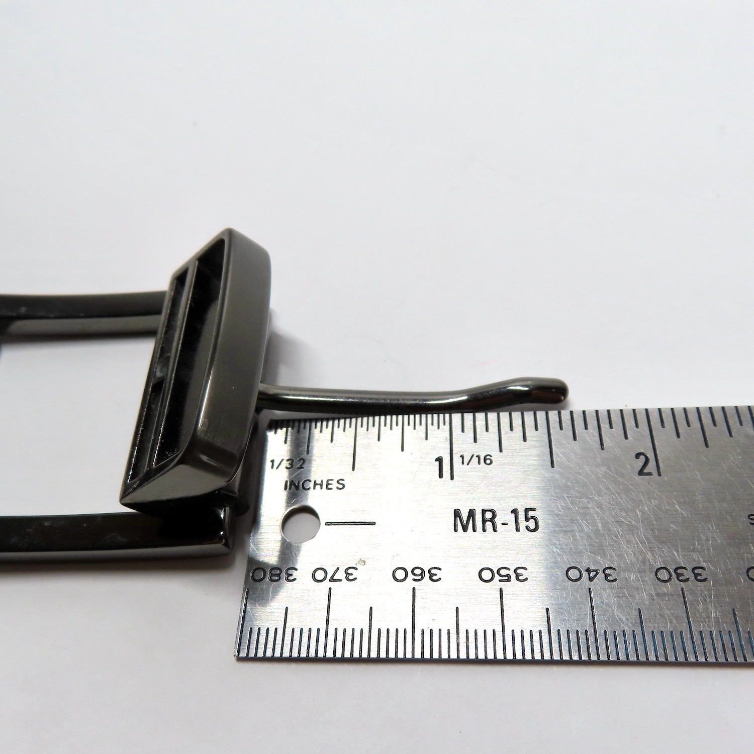 Mens Replacement Belt Buckle Gunmetal Single Prong Fits 1.5 Inch Belt