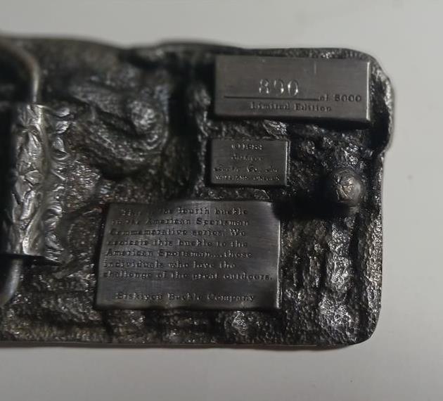 SISKIYOU BELT BUCKLE AMERICAN SPORTSMAN SERIES #890 OF 5000 1984 PHEASANT
