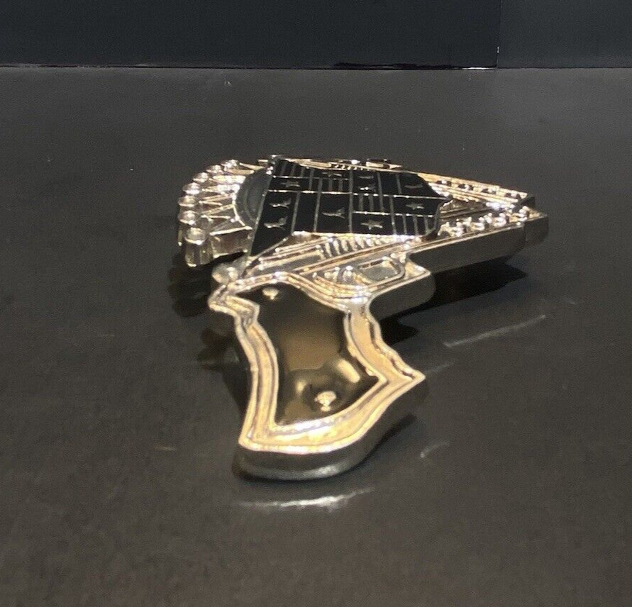 187 Inc Belt Buckle Guns Crest Emblem Black Enamel Silver Tone w/ Bottle Opener