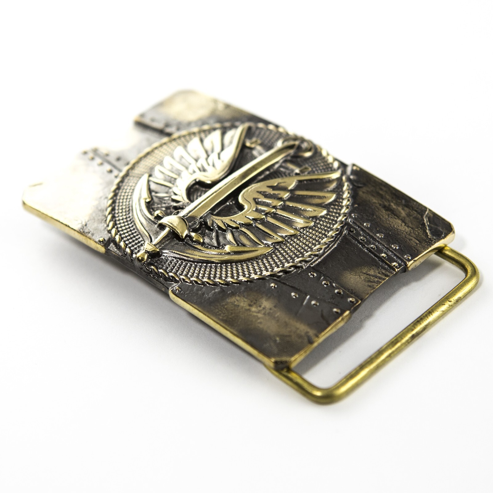 Ukrainian Marines belt buckle , Handmade Ukrainian Naval Infantry Corps solid br