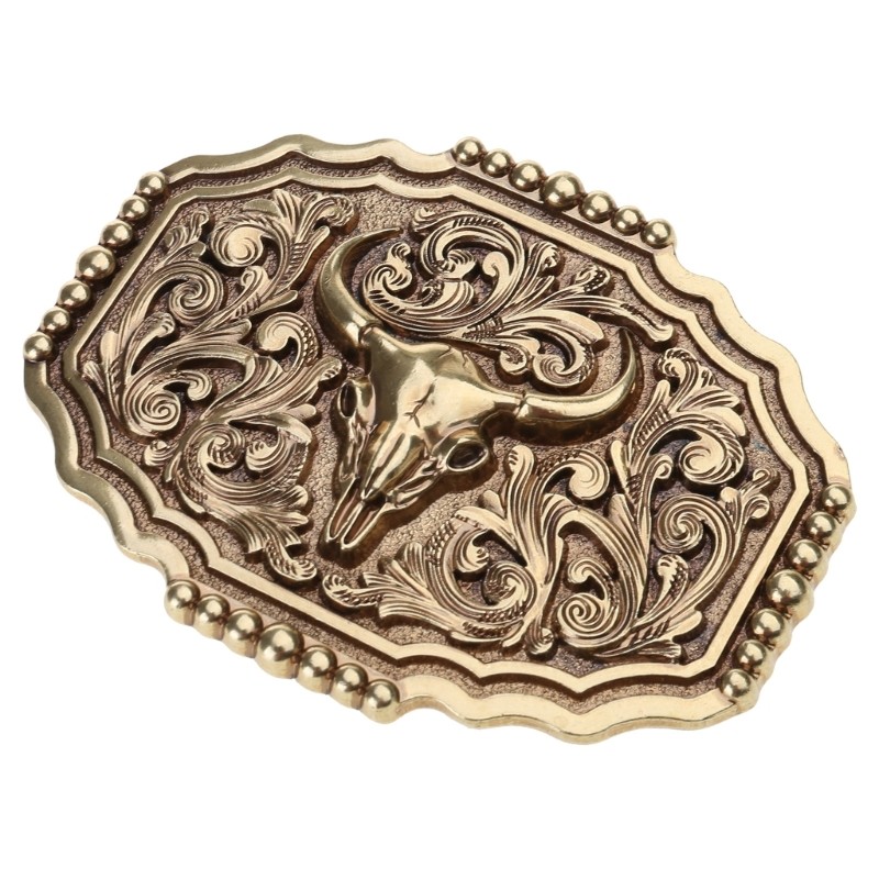 Western Belt Buckle Bull Heads Cowboy Accessory Alloys Animal Head Belt Buckle