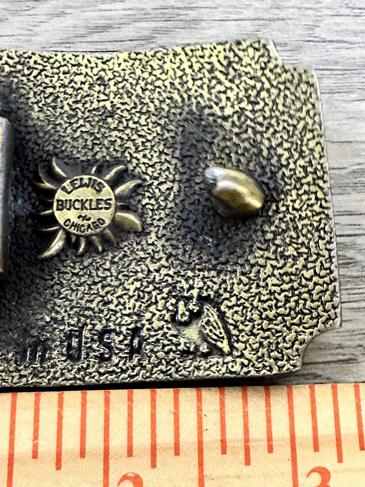 Vintage Sperry New Holland Twin Rotor Combine Belt Buckle Brass Tone USA Farm