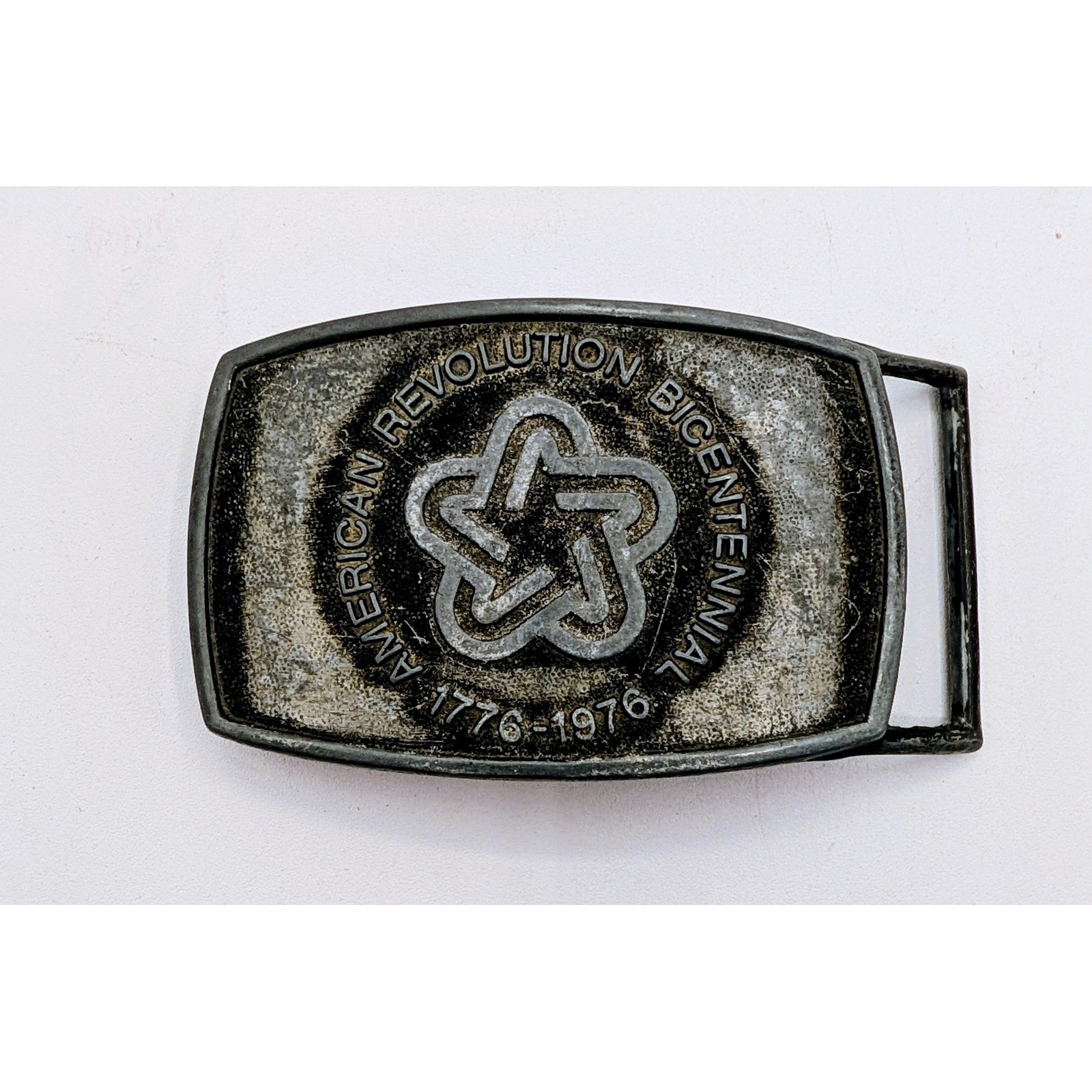 Vintage Lee Co American Revolution Bicentennial 1776-1976 Belt Buckle