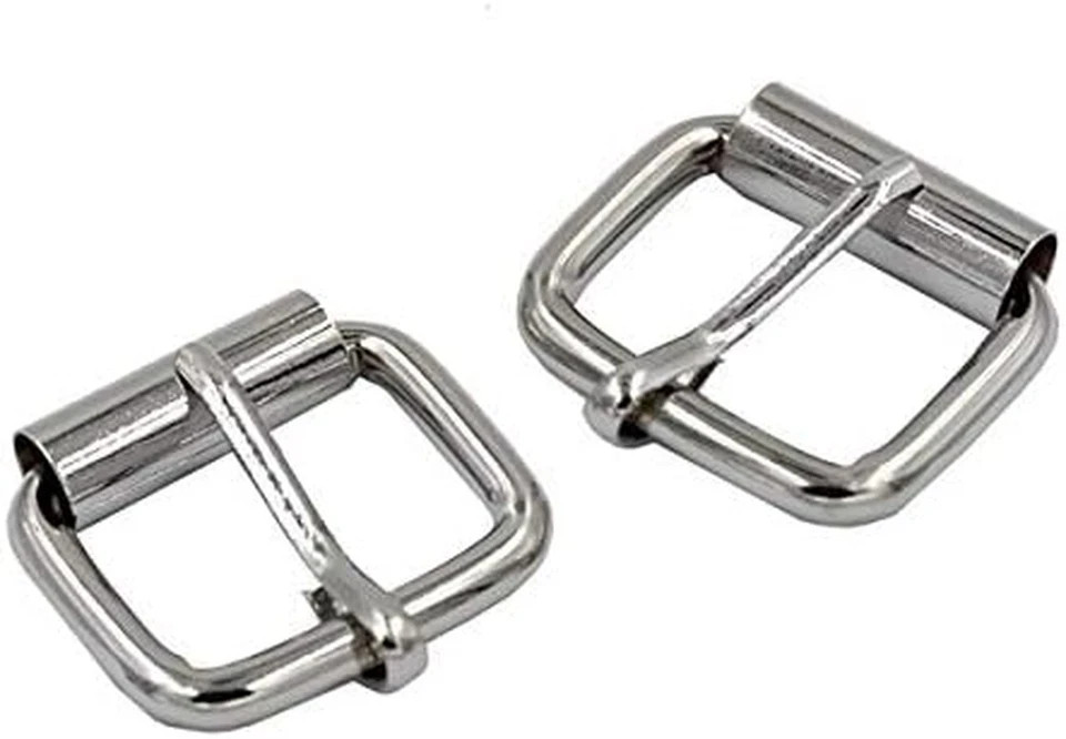 20Pcs 1 Inch Strong Belt Pin Buckle Strap Webbing Roller Buckles (Silver+Gunmeta