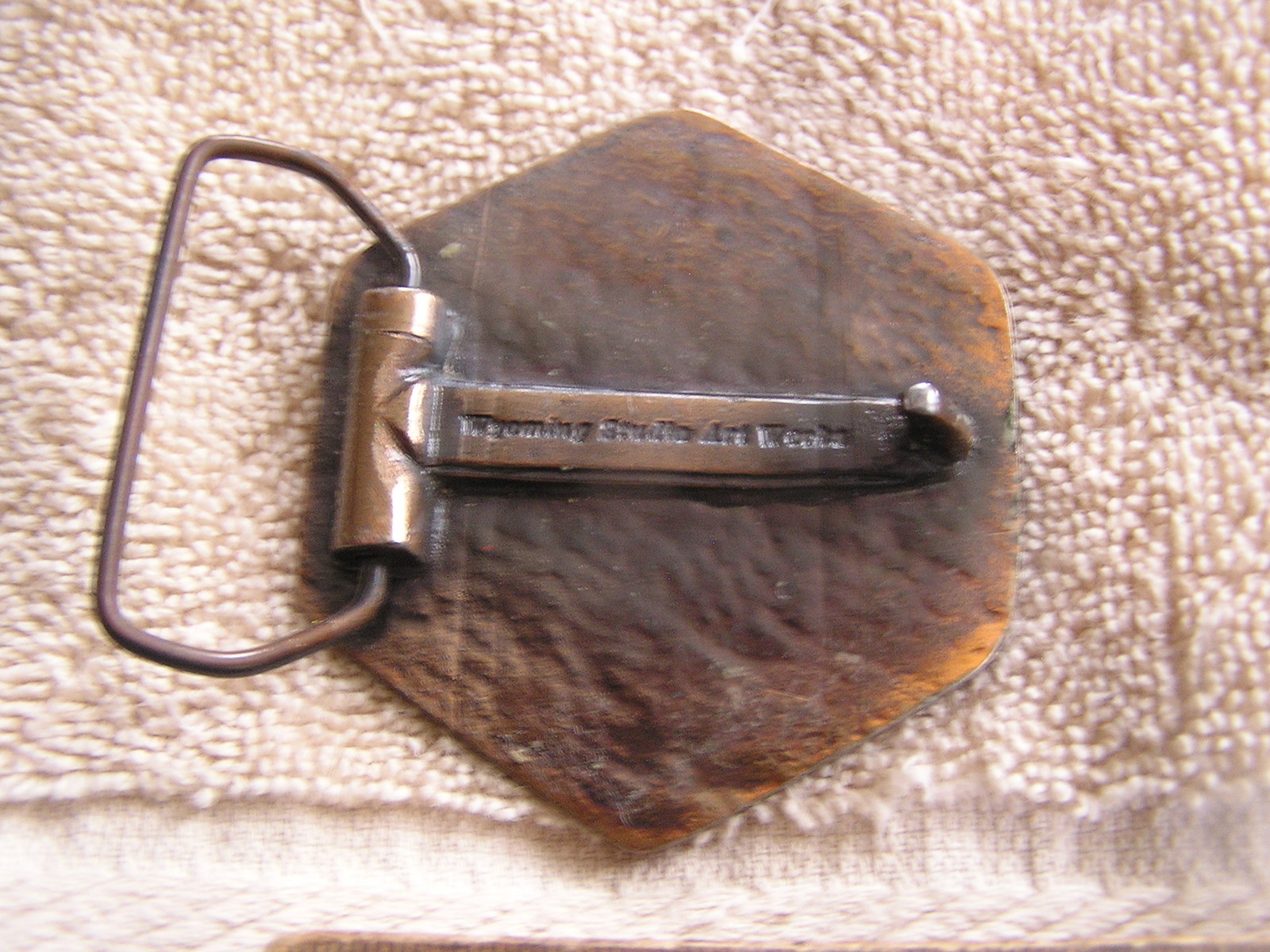Vintage Wyoming Studio Art Works Belt Buckle