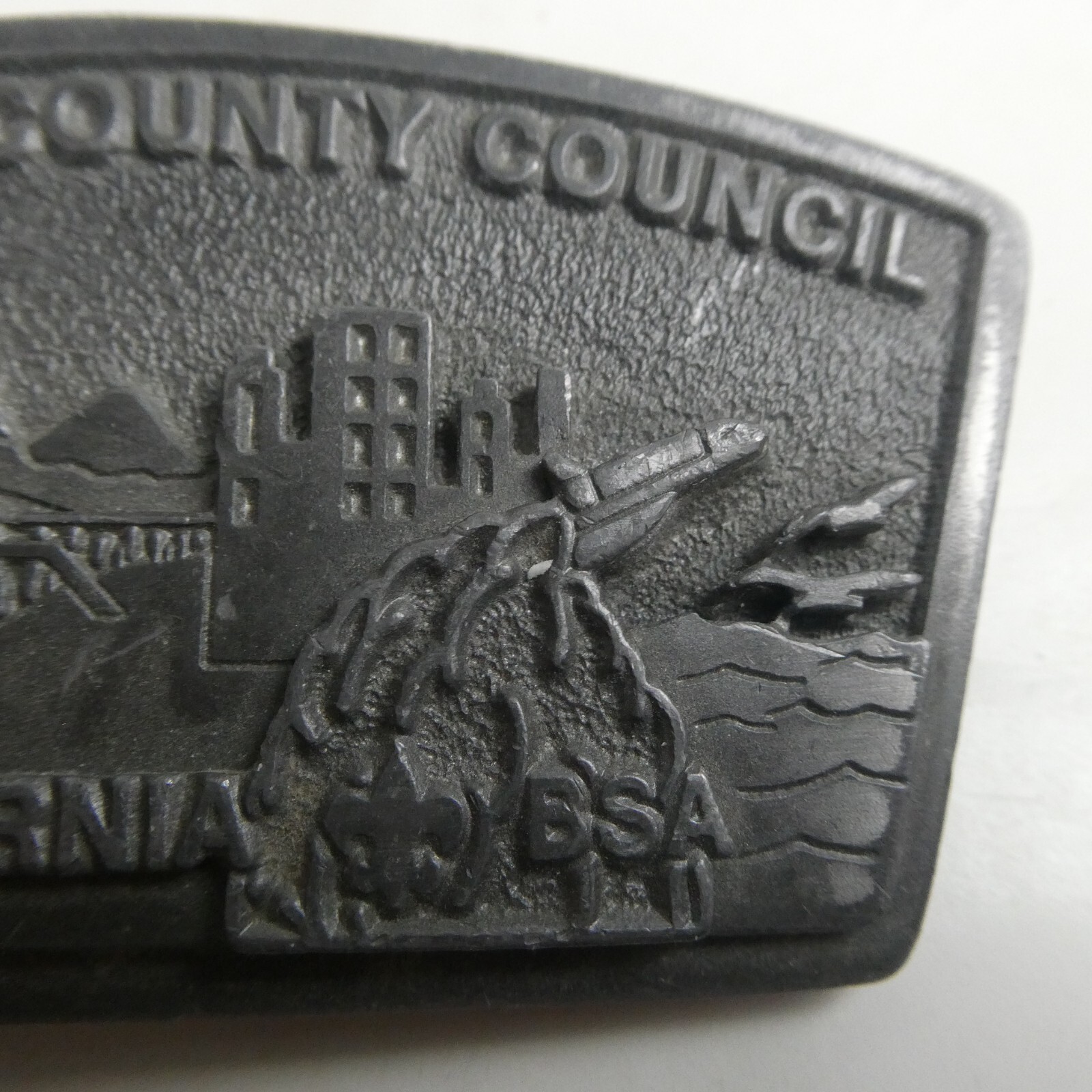 Boy Scouts of America Orange County Council California BSA Belt Buckle CD Hit