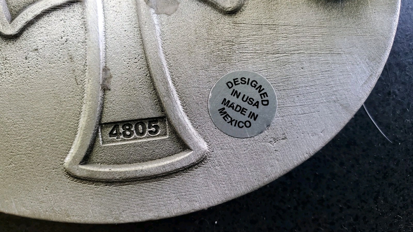 Vintage 2006 Great American Products Fine Pewter Cross Belt Buckle (#4805)