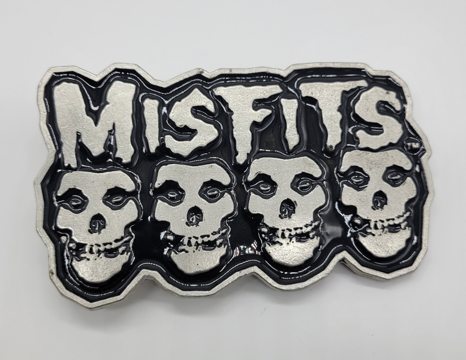 Official Misfits Enamel Metal Belt Buckle 2005 00s Heavy Metal