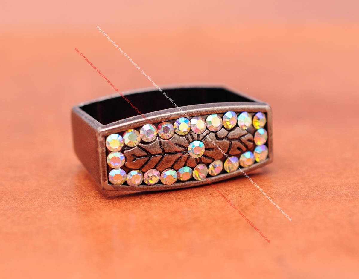 Colorful Crystal Rhinestone Western Cowboy Rodeo Belt Buckle Set Fit 30MM Strap