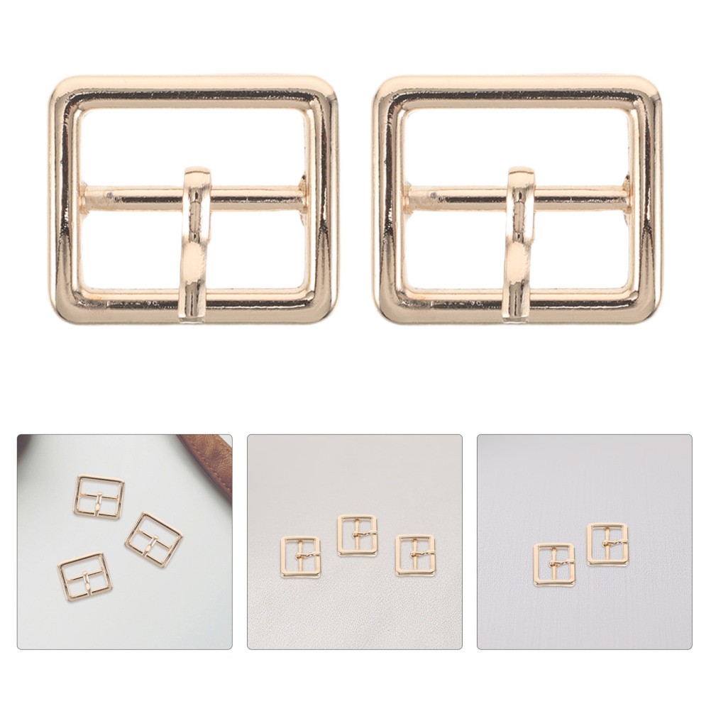 20 Pcs Prong Belt Buckle Metal Buckles for Purse Making DIY Accessories