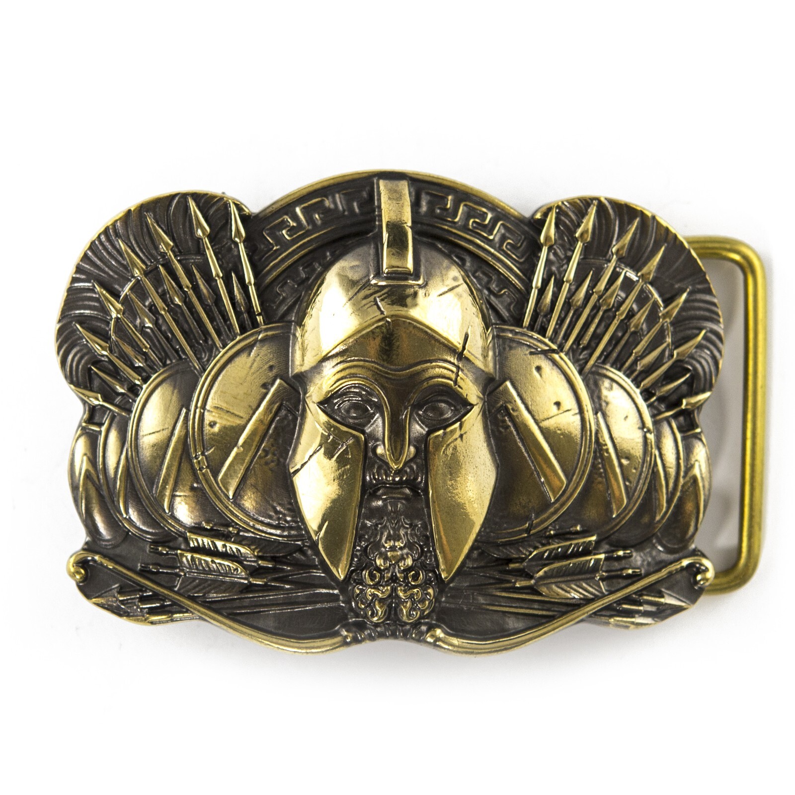 Belt buckle Spartan, Ancient Greece warrior military brass belt buckle