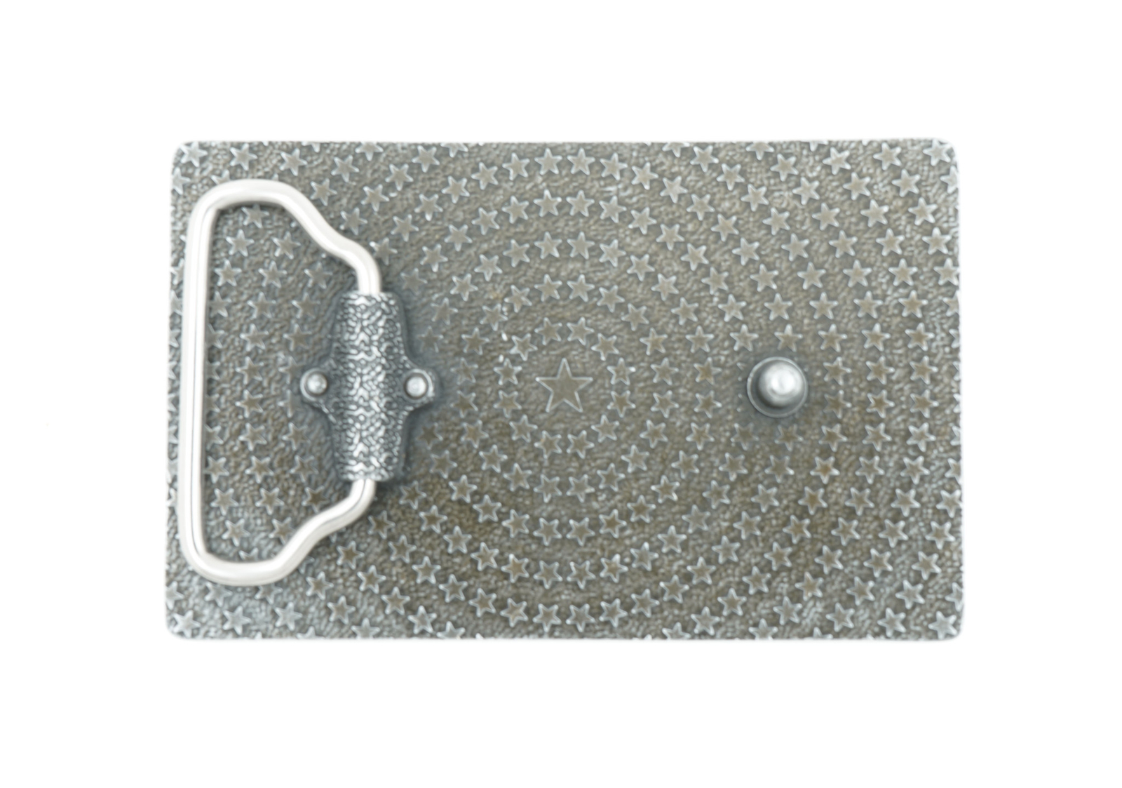 Patriotic American USA Flag Silver Vintage Finish Metal Belt Buckle