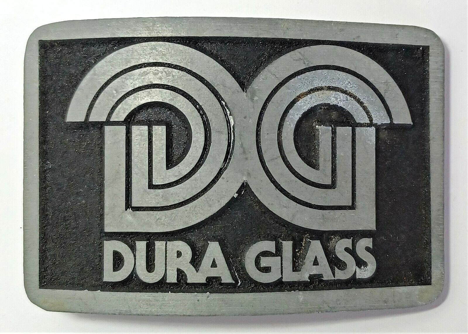 Vtg Dura Glass Belt Buckle Plastic Products Manufacturing