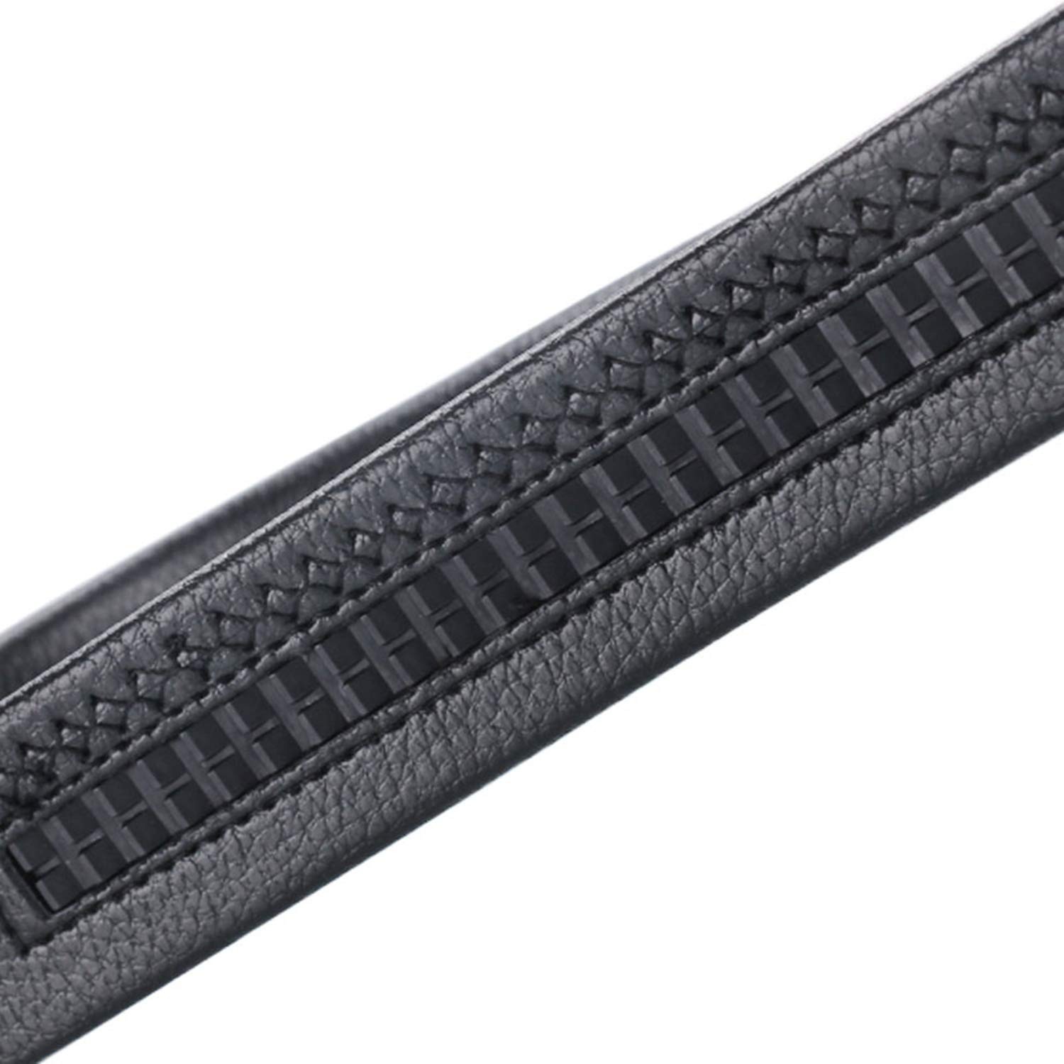 ALAKA Mens Leather Belt 47.24 » * 1.37 »(Length 120cm * Width 3.5cm ), A003