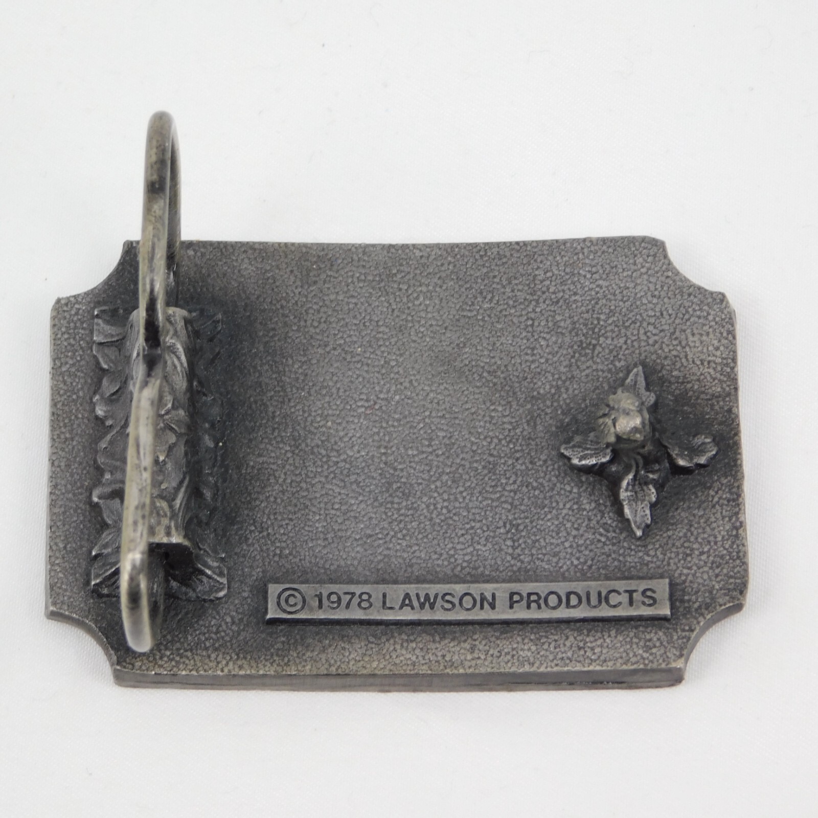 Lawson Products 1978 Promo Belt Buckle Bolts Tools 2 5/8&Prime; long 1 7/8&Prime; belt width