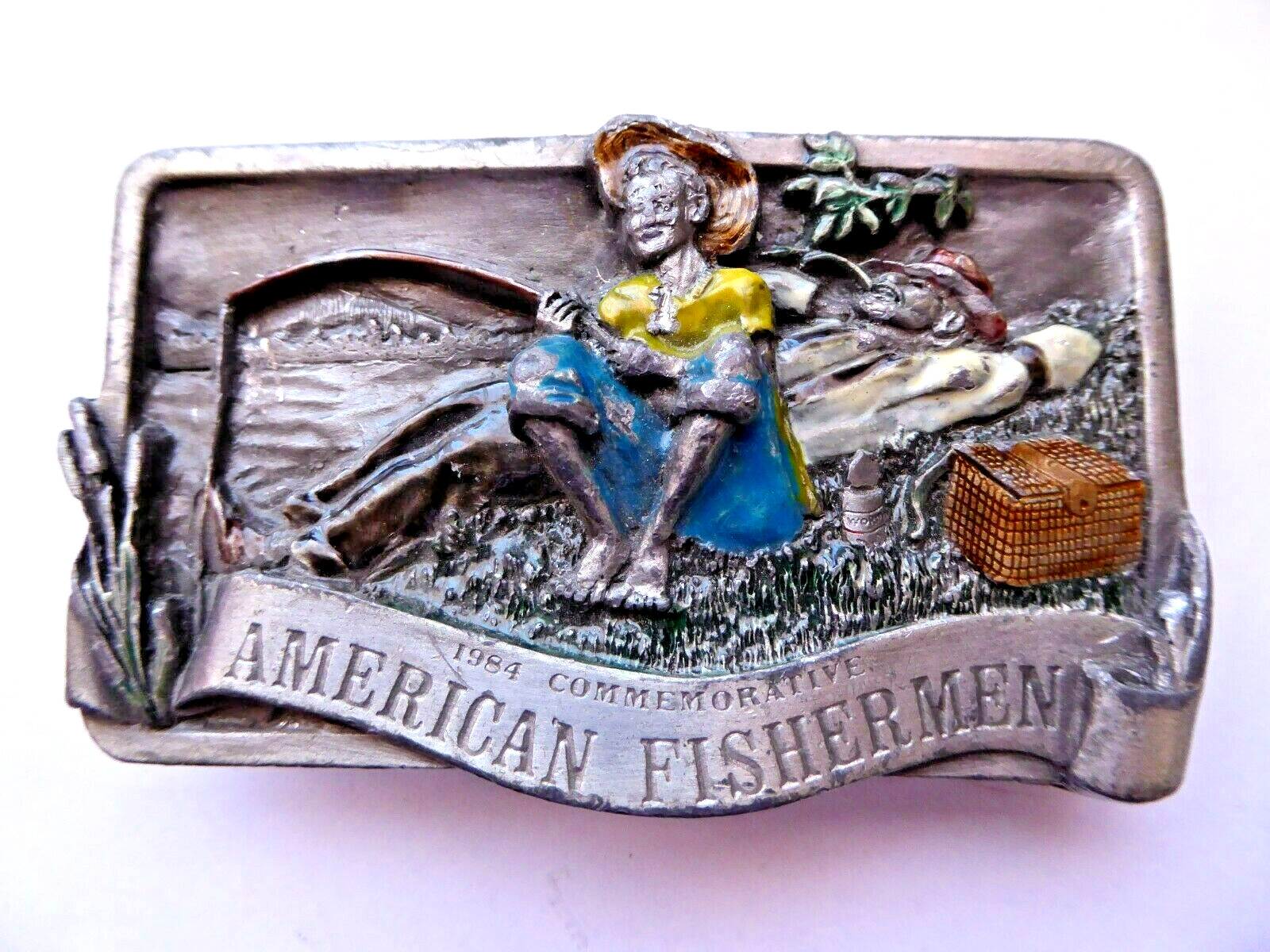 1984 American Fishermen Commemorative Belt Buckle Limited Edition Arroyo Grande