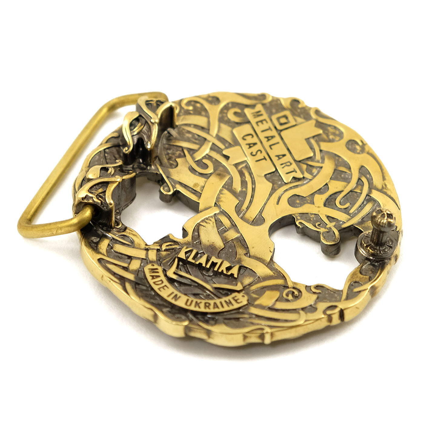 World Tree belt buckle, Old Norse Scandinavian Nordic Celtic Pagan runic Tree