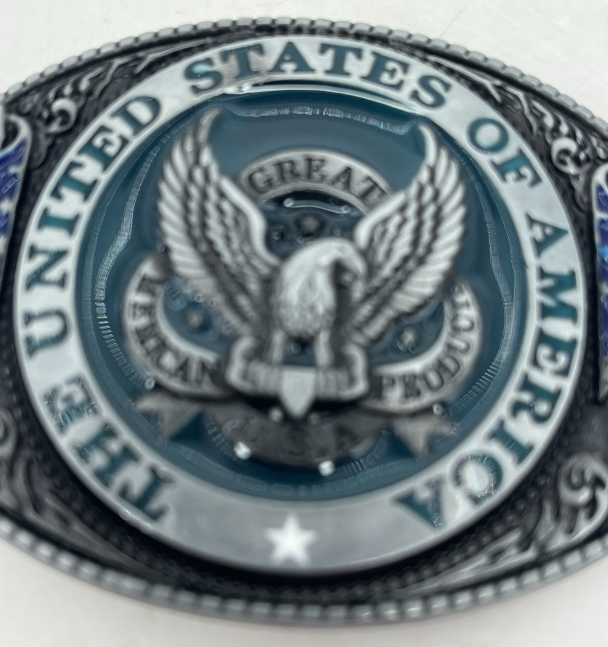 United States of America Bald Eagle Belt Buckle American Flag, USA Patriotic