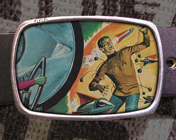 Star Trek Vintage Inspired Art Gift Geekery Sci-Fi Belt Buckle