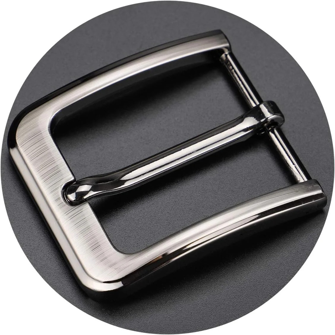 1.5 Inches (38-40 mm) Belt Buckle Single Prong Square Replacement Buckle for Men