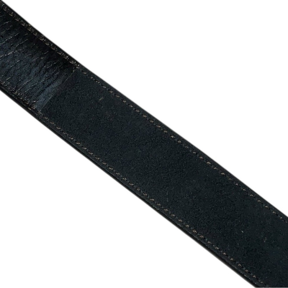 🖤 Leather Island by Bill Lavin Belt w/ Decorative Marble-Style Buckle
