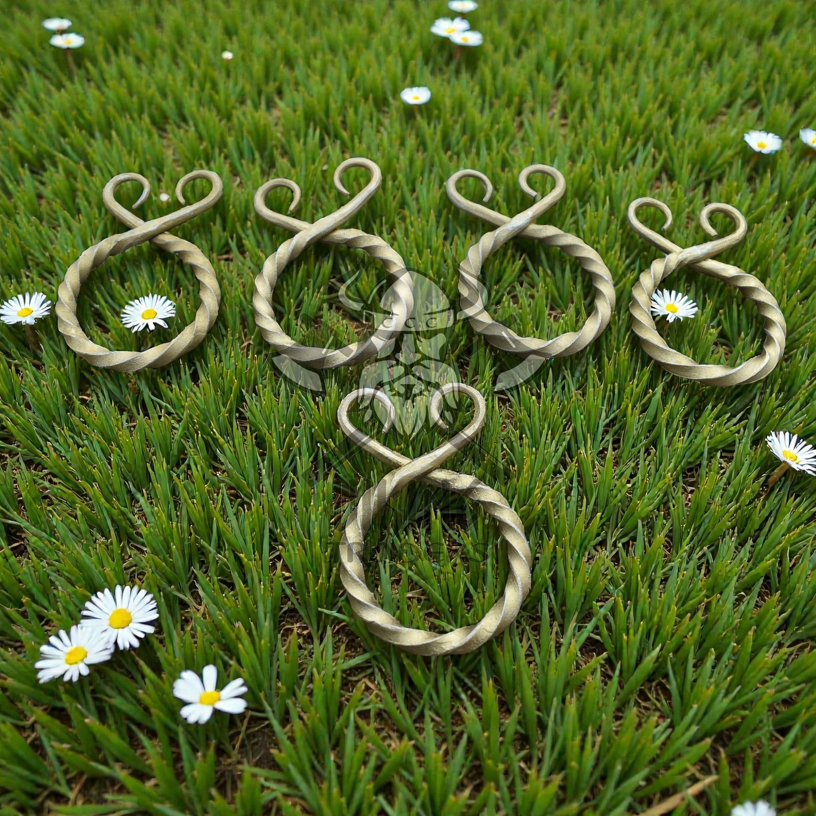 Medieval Golden Belt Buckles – Set of 5 | Vintage Style Costume & Leather Craft