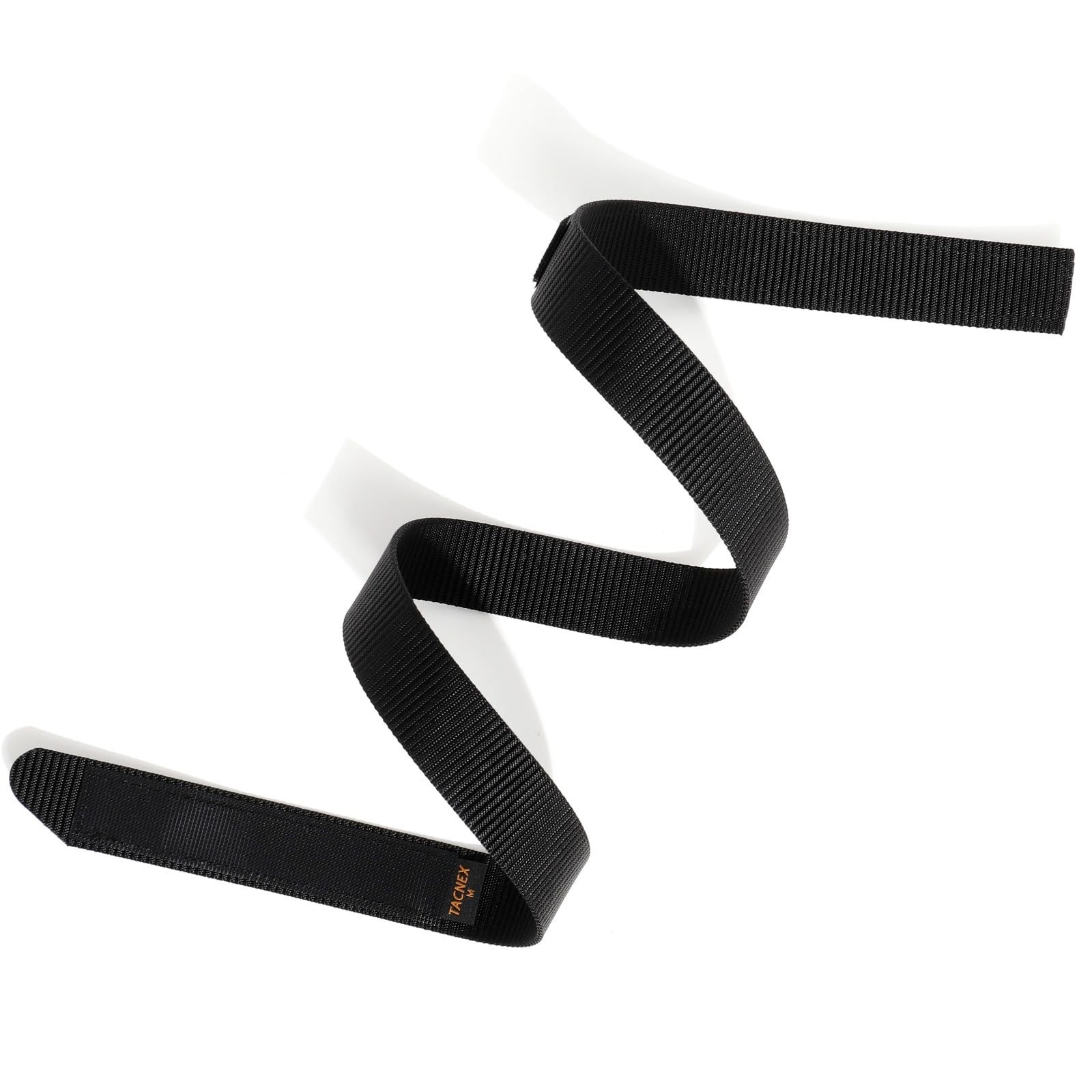 TACNEX No-Scratch Nylon Belt 1 3/8&Prime; No Metal Buckle X-Large, Black