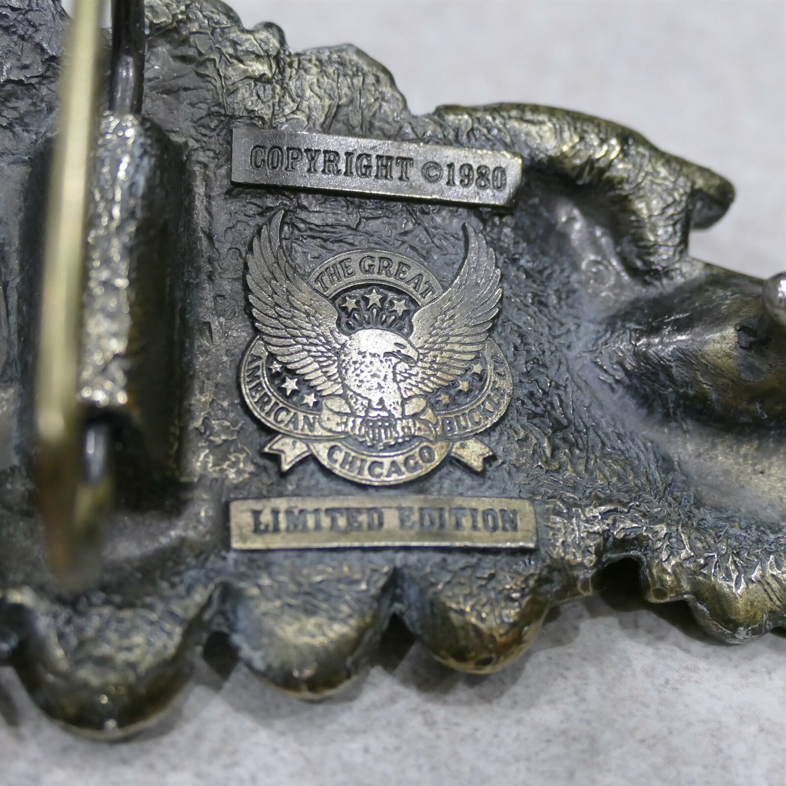 The Great American Buckle Co. 1980 Limited Edition # 272 Locomotive Belt Buckle