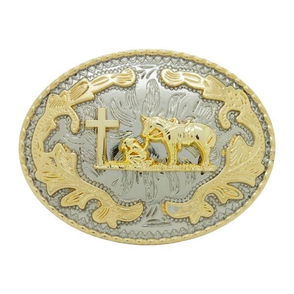 PRAYING COWBOY BELT BUCKLE WESTERN RODEO FASHION HORSE Hebillas Vaqueras