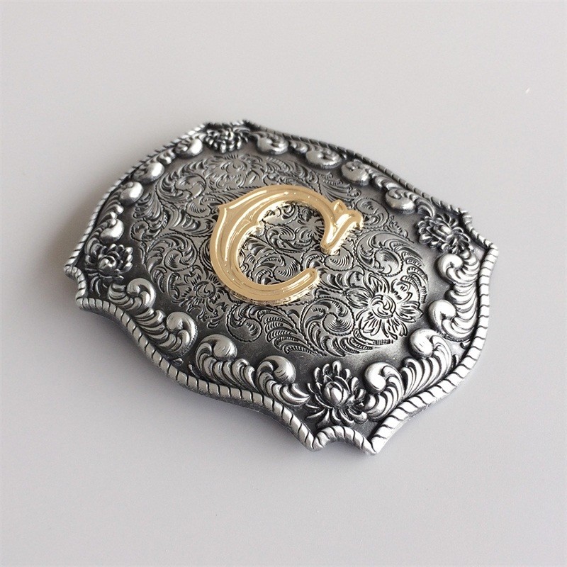 Western Initial Letter C Belt Buckle Gurtelschnalle also Stock in US