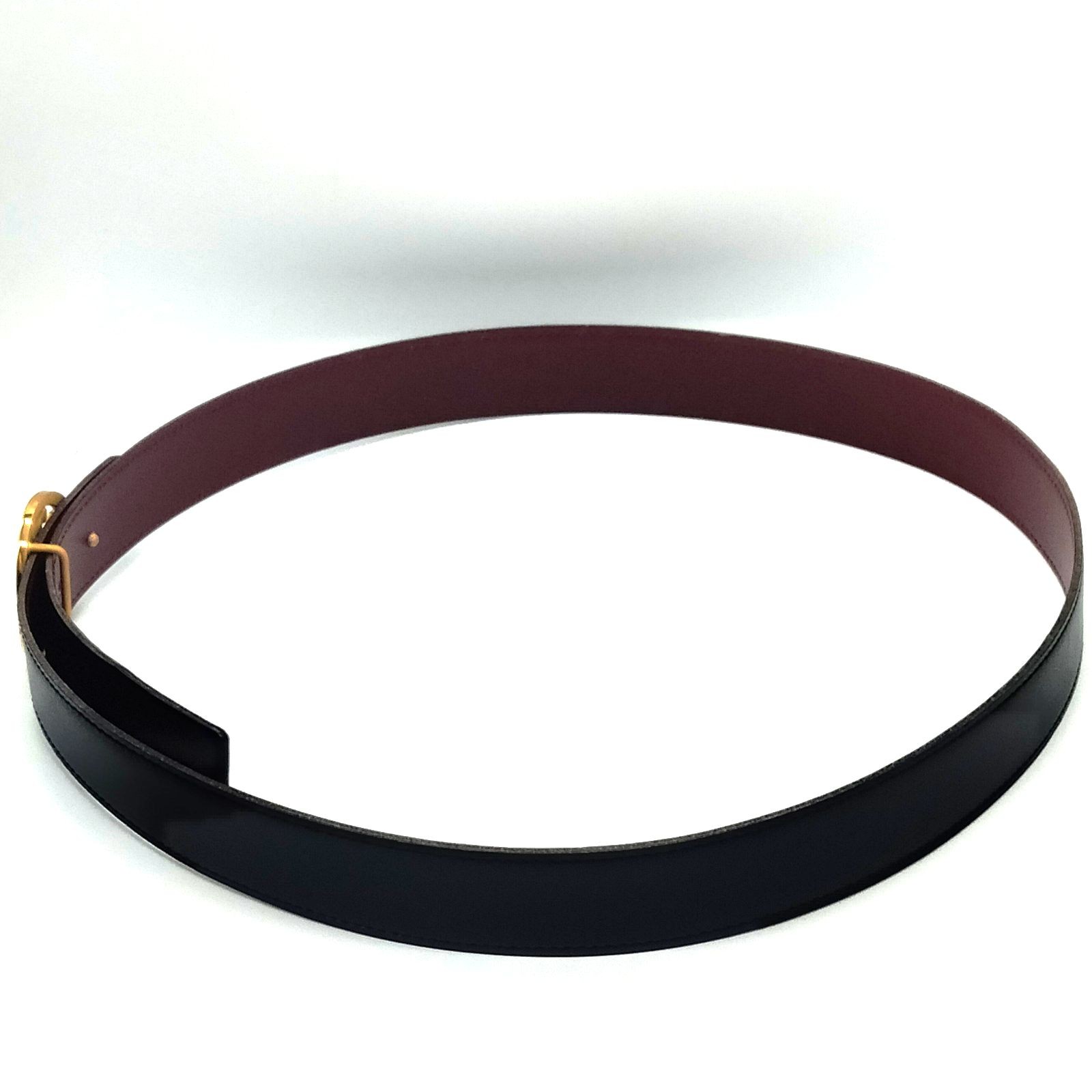 Hermes Belt Black Bordeaux Leather 2886257