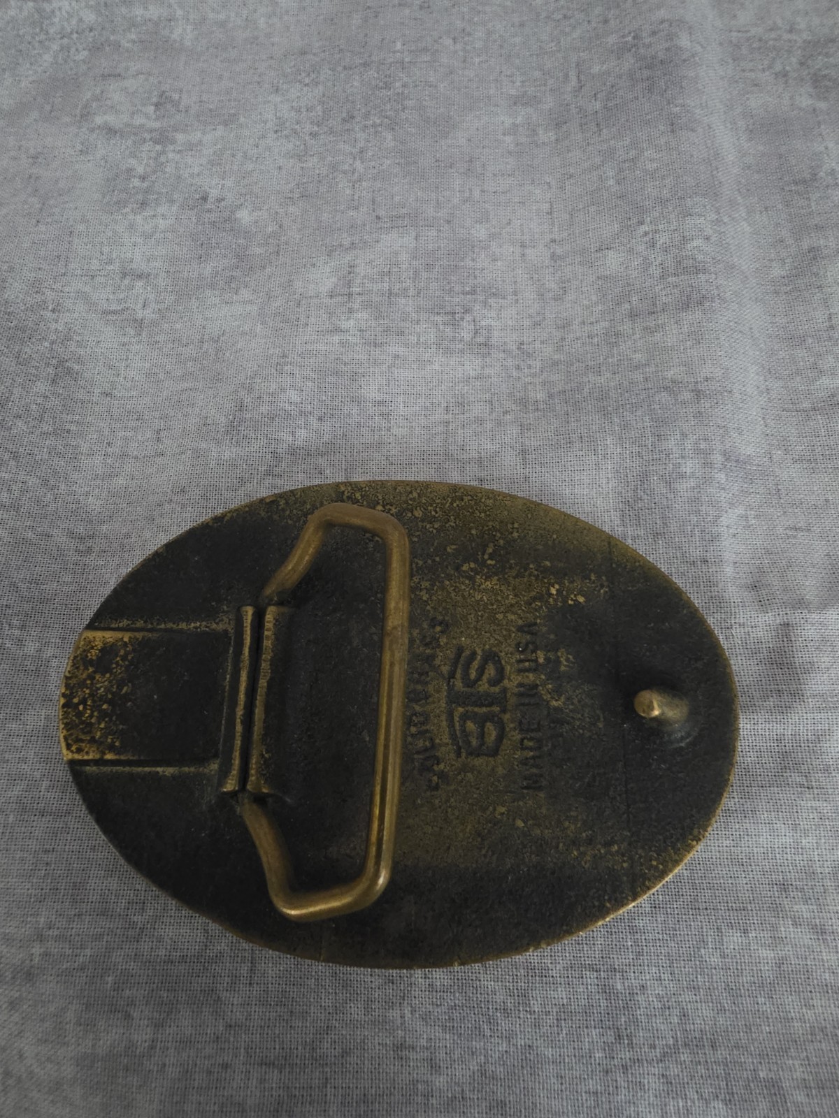 Solid Brass Rare Marijuana Pot Leaf Vintage BTS Belt Buckle