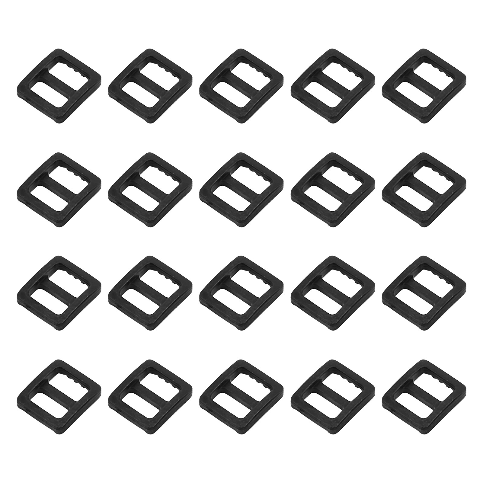 Bag Belt Glide Buckle (1cm/0.4&Prime;) 12Pcs, Plastic Adjustable Buckle Fasteners