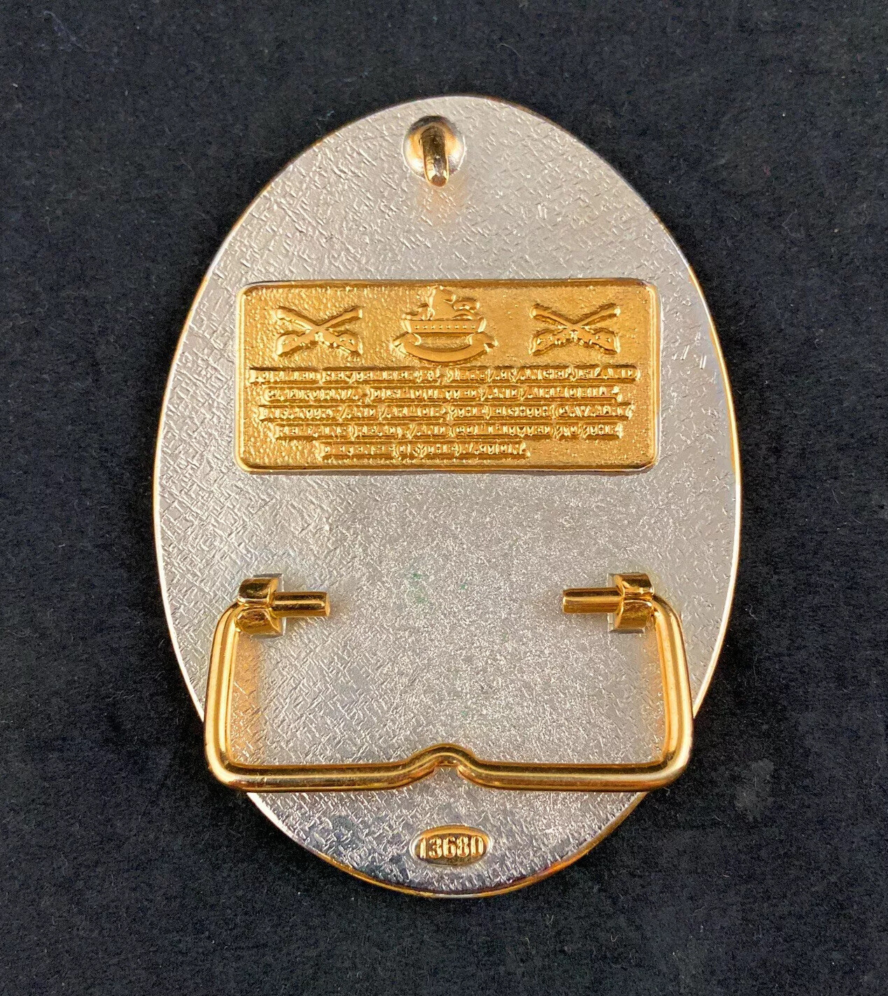 🌟US Army 8th Cavalry Regiment, Honor & Courage Crest Gold & Silver Belt Buckle