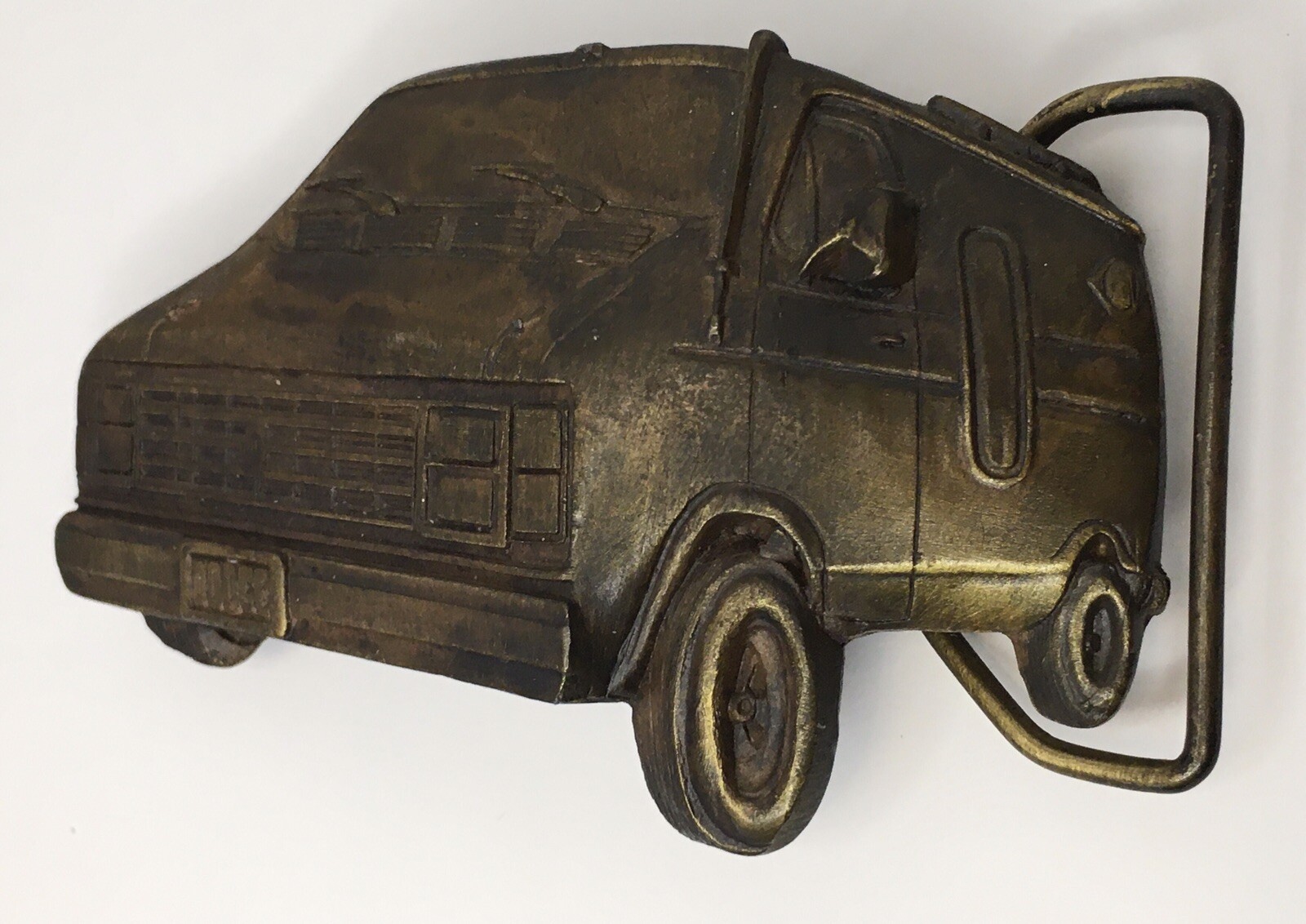 1979 Dodge Van Belt Buckle Indiana Metal Craft 093 Heavy Dimensional Vintage