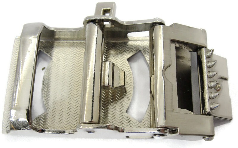 Cam Belt Buckle Casual Silver Tone
