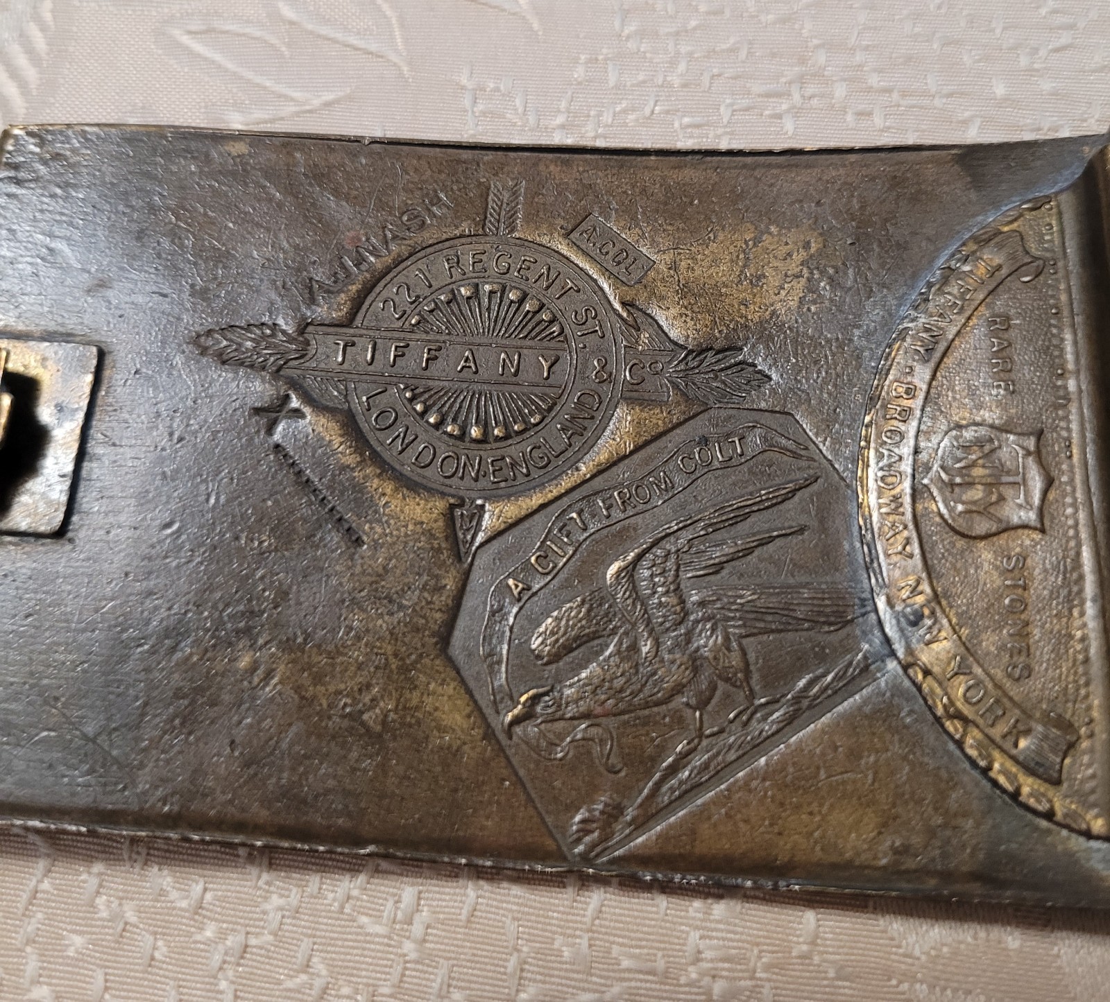 Vintage Colt MFG Police Dept&rsquo;s Bank Tiffany & Co Belt Buckle