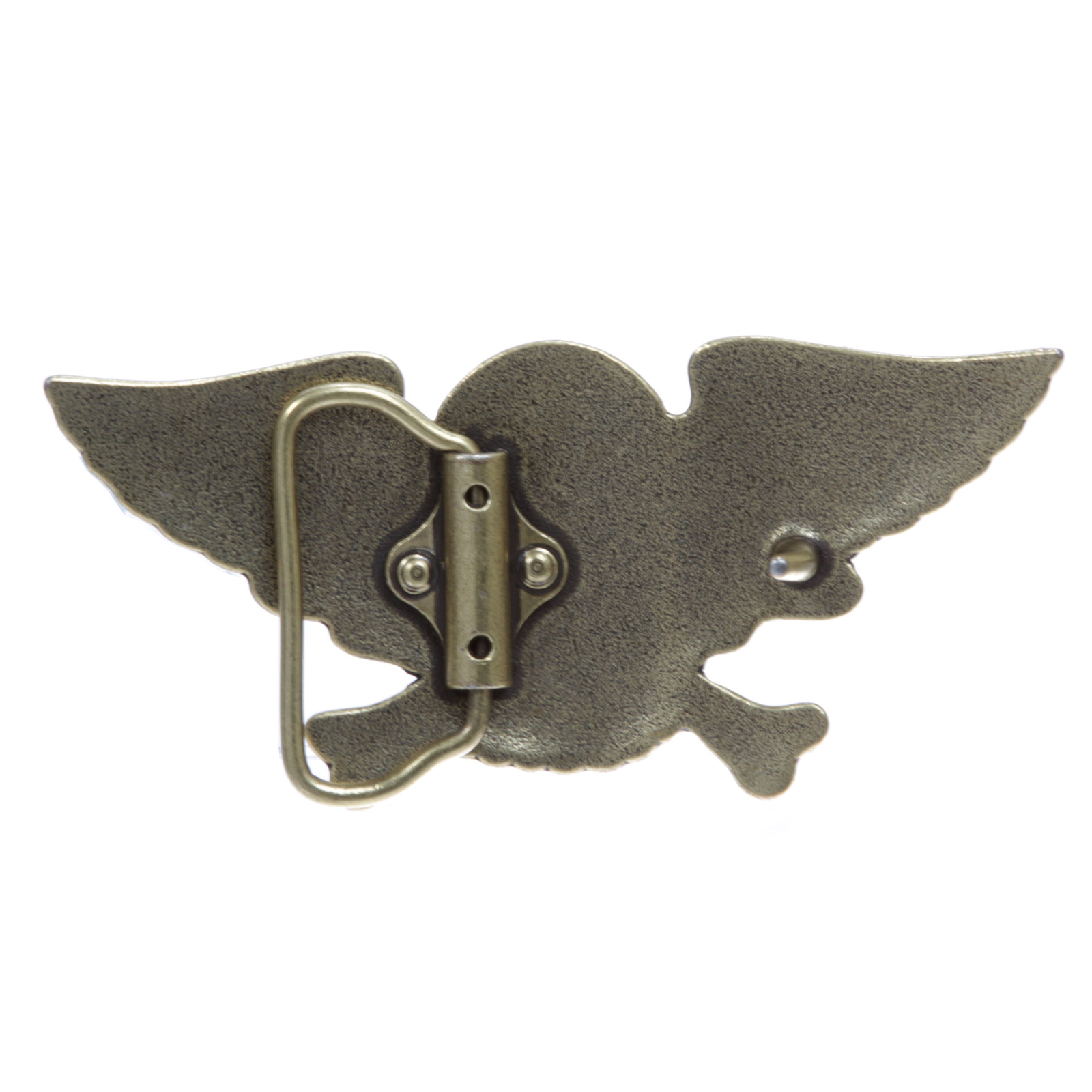 Winged Skull and Cross Bone Pirate Belt Buckle
