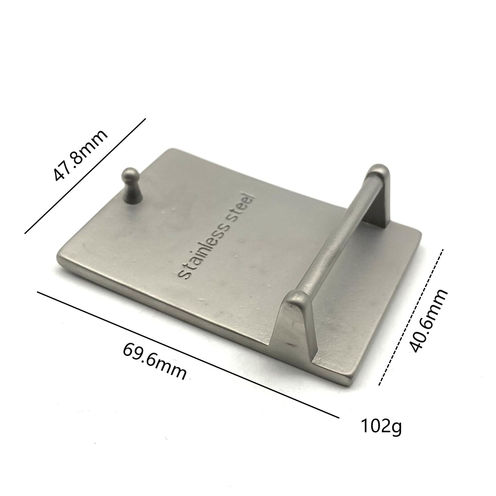 304L Stainless Steel Smooth Plain Belts Buckles 40mm Leather Craft Belt Fitting
