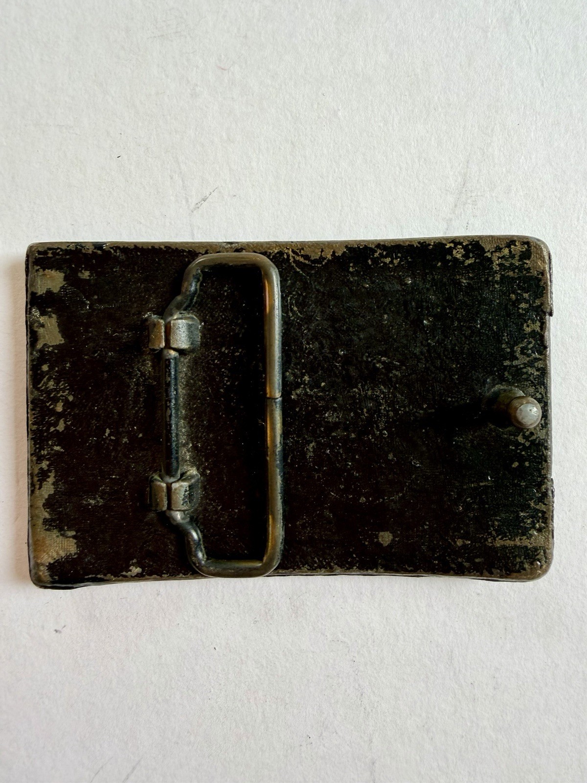 Vintage Brass Belt Buckle San Francisco Cable Car Clay St Hill Car & Dummy 1873