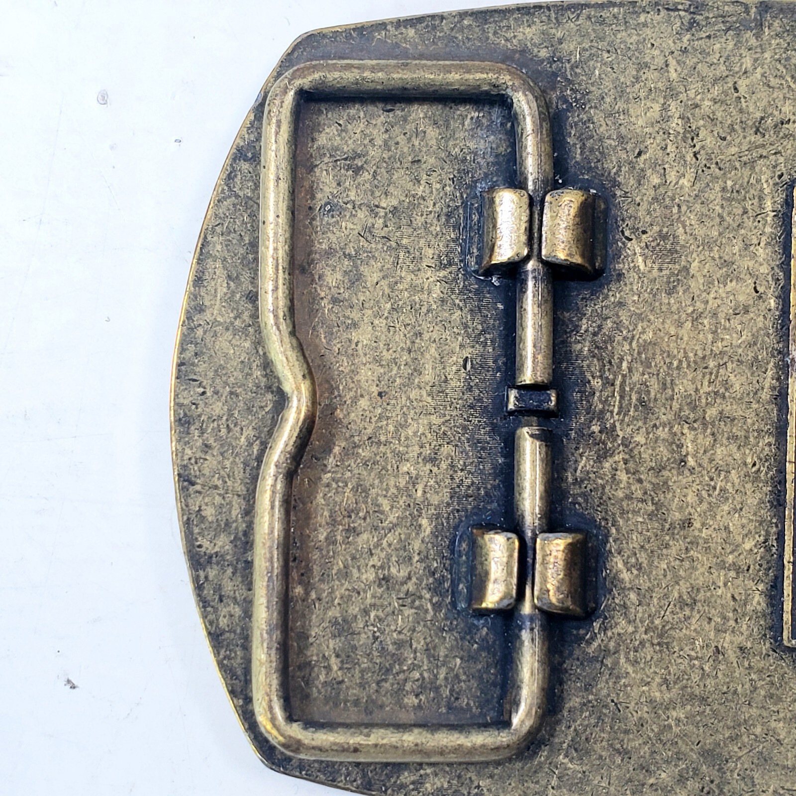 Vintage 90&rsquo;s 1996 Handyman Club Of America Life Member Hammer Logo Belt Buckle