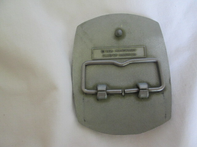 Handyman Club of America Belt Buckle Life Member Silver Vintage 1996 NICE