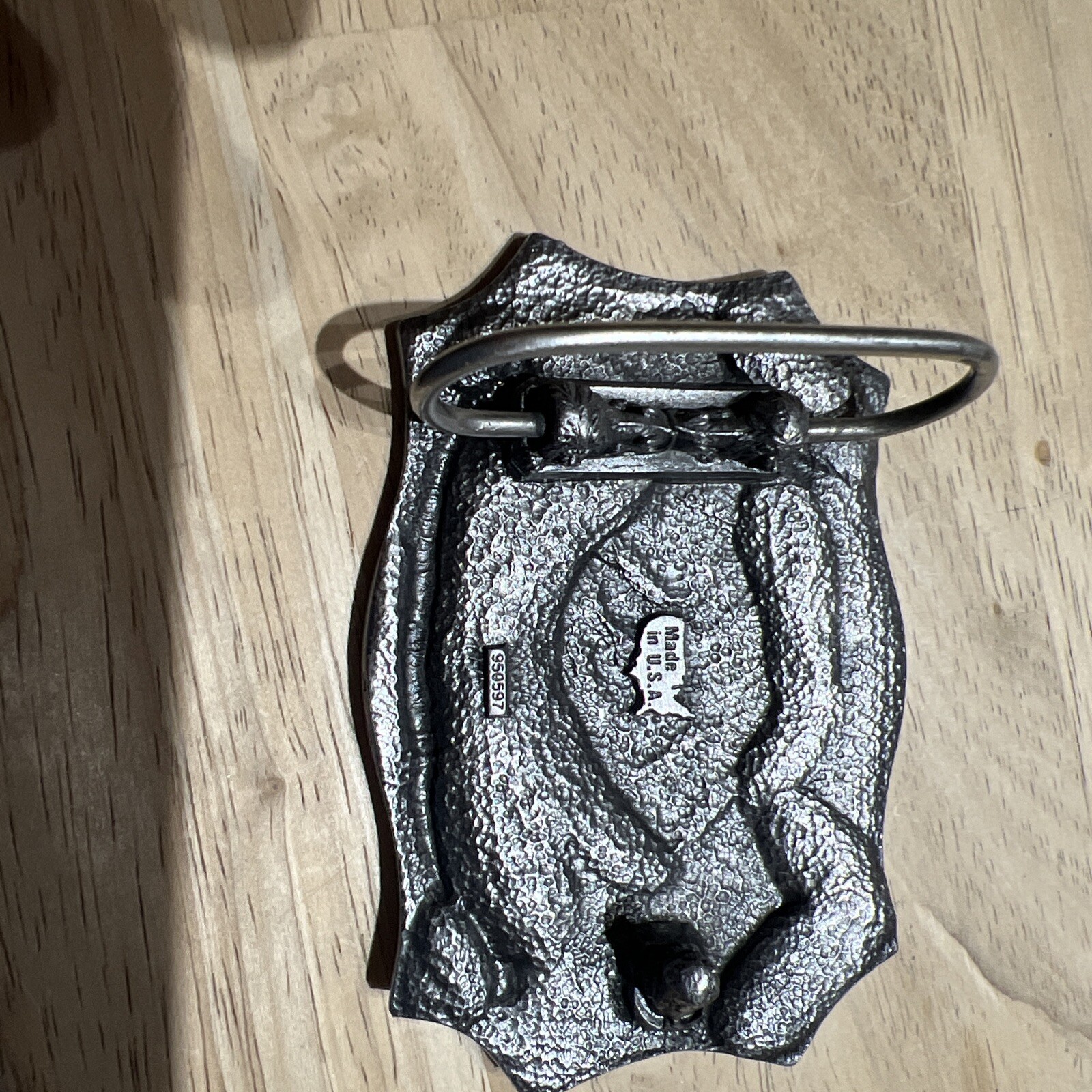 Belt Buckle-National Riffle Assoc. Of America 1871-1996 Flags,Eagle 125 Years